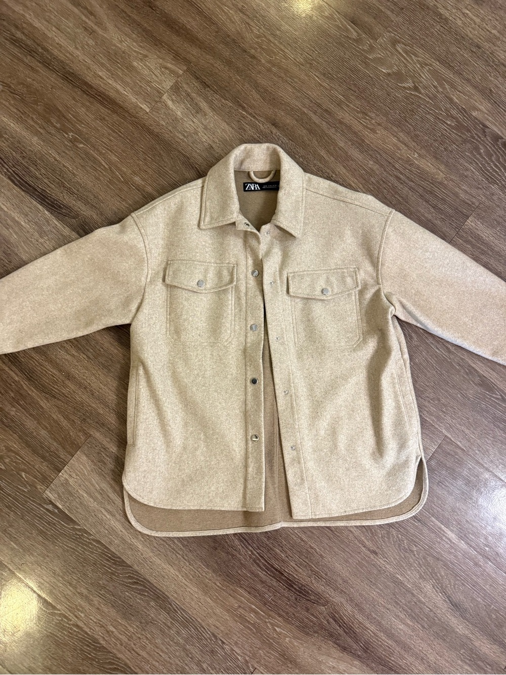 Zara Button Up Shacket medium